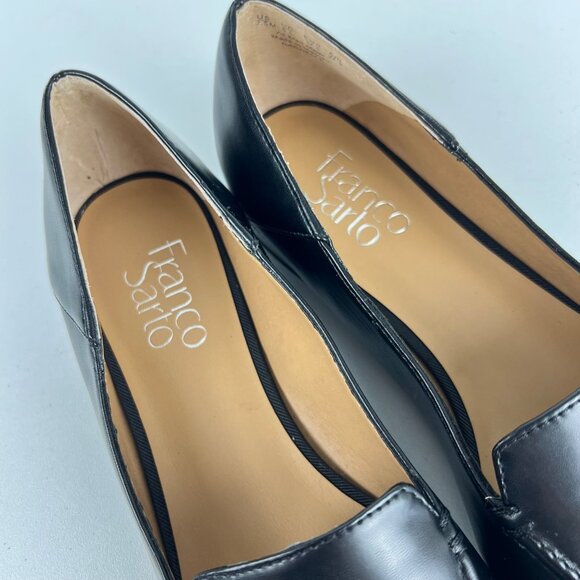 Franco Sarto Womens Rachelle Black Tassel Flat Loafer Pointed Toe size 7.5M - Picture 12 of 16